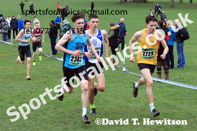 Mens Under-20s 2026 UK CAU Inter Counties Cross Country, Wollaton Park, Nottingham. Photo: David T. Hewitson/Sports for All Pics